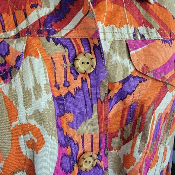 Ruby Rd. Multicolor Abstract Jacket - Picture 2 of 6